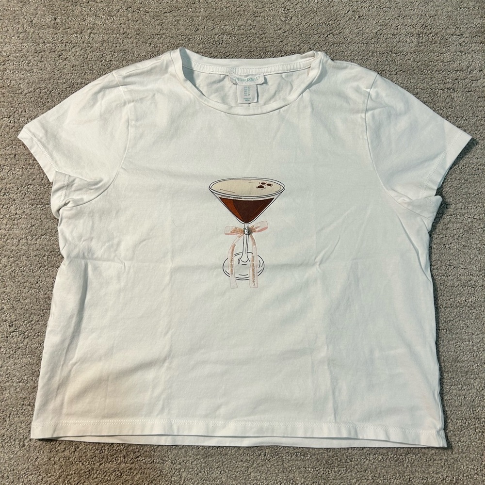 Cynthia Rowley Martini Baby Tee – Size M
